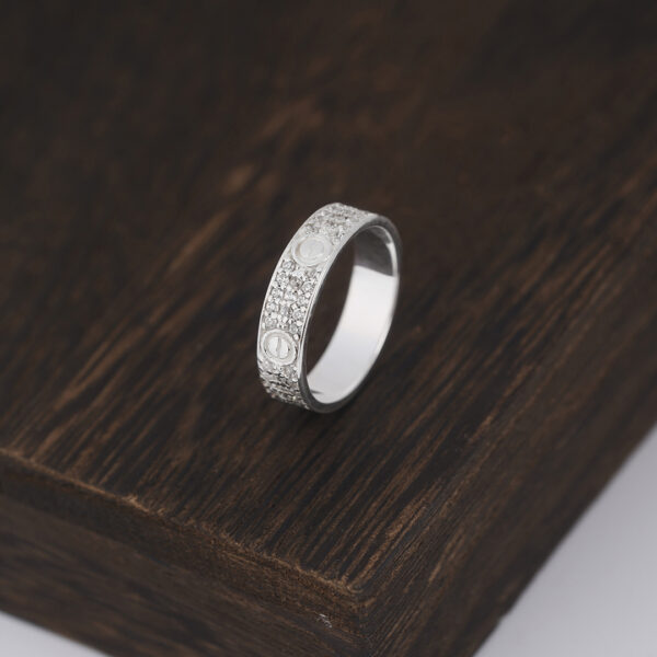 LOVE ring, small model, paved