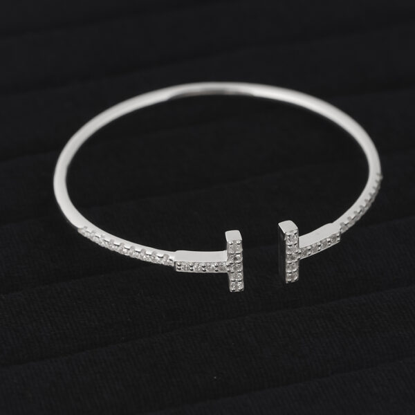 Tiffany T Pavé CZ Wire Bangle