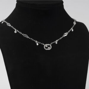 Gucci Interlocking Sterling Silver Necklace