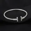 Tiffany T Pavé CZ Wire Bangle