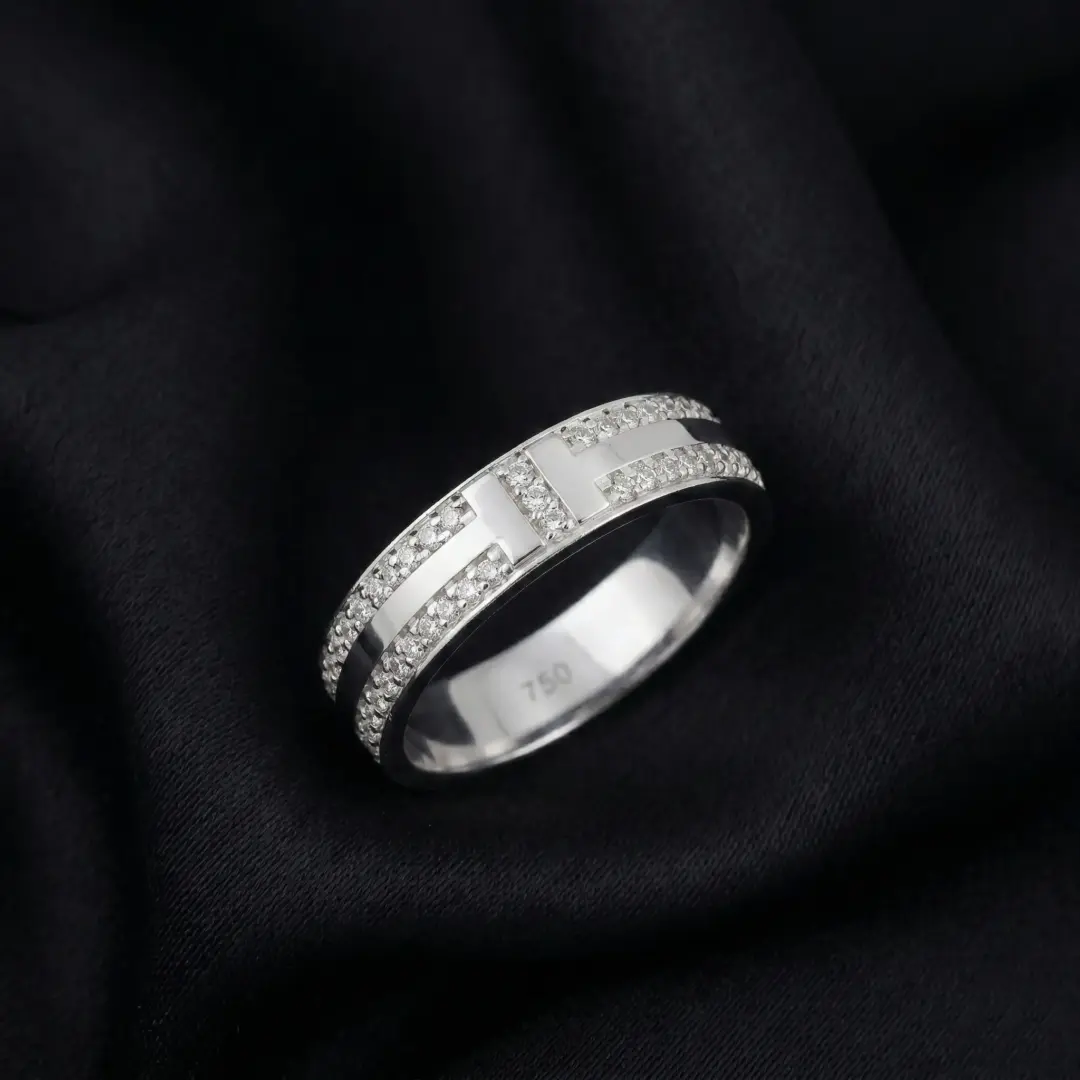 Tiffany T Wide Pavé CZ Ring