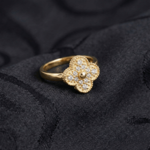 Van Cleef & Arpels, Vintage Alhambra Ring, Gold Filled