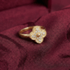 Van Cleef & Arpels, Vintage Alhambra Ring, Gold Filled