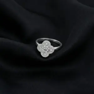 Van Cleef & Arpels, Vintage Alhambra Ring, Gold Filled