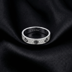 Cartier's, LOVE ring, Small Model, Paved
