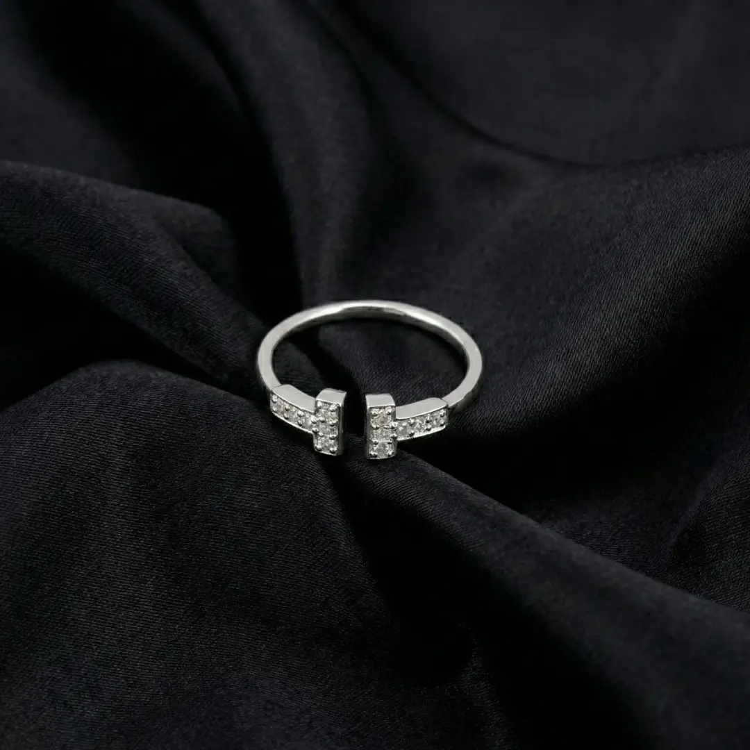 Tiffany T Stone Wire Ring