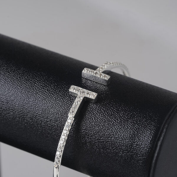 Tiffany T Pavé CZ Wire Bangle