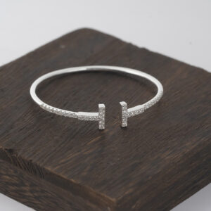 Tiffany T Pavé CZ Wire Bangle