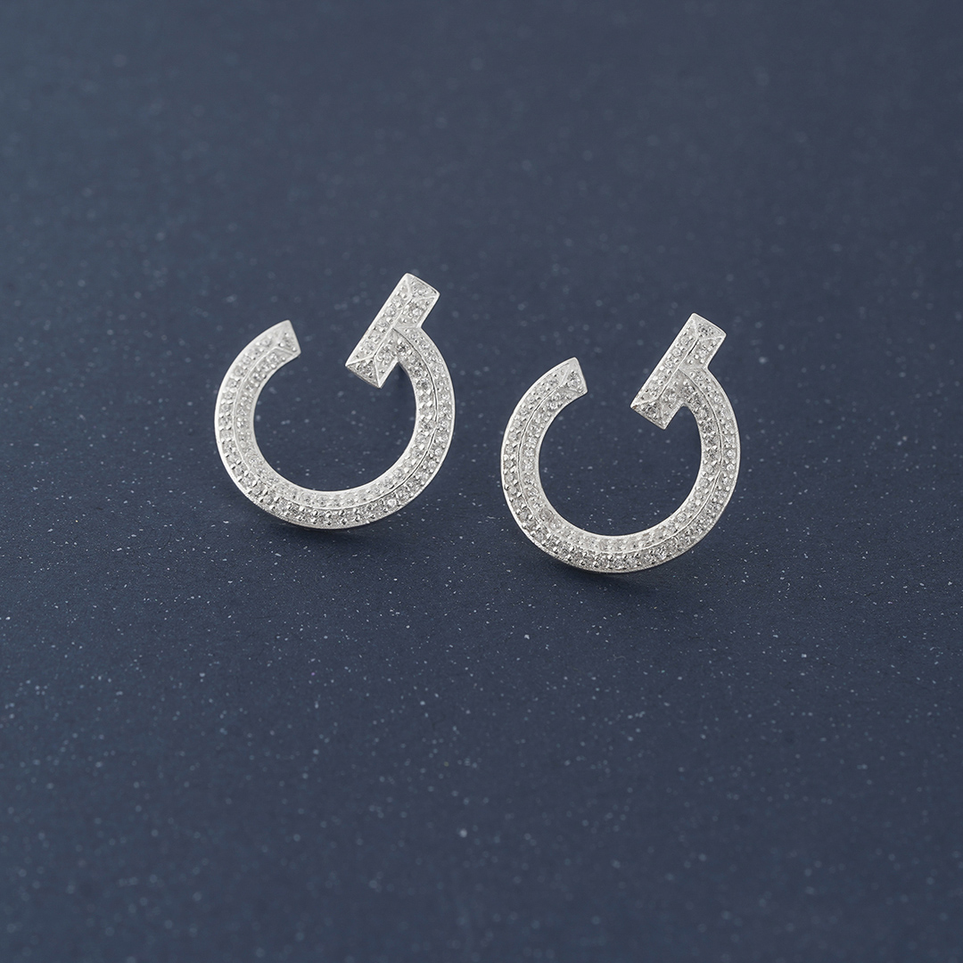 Tiffany T T1 Open Hoop Earrings