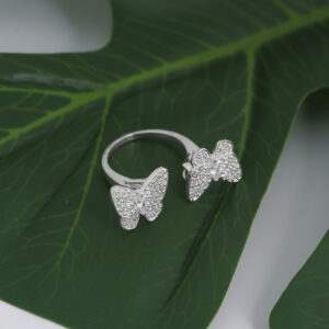 Two Butterfly Between the Finger ring