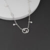 Gucci Interlocking Sterling Silver Necklace