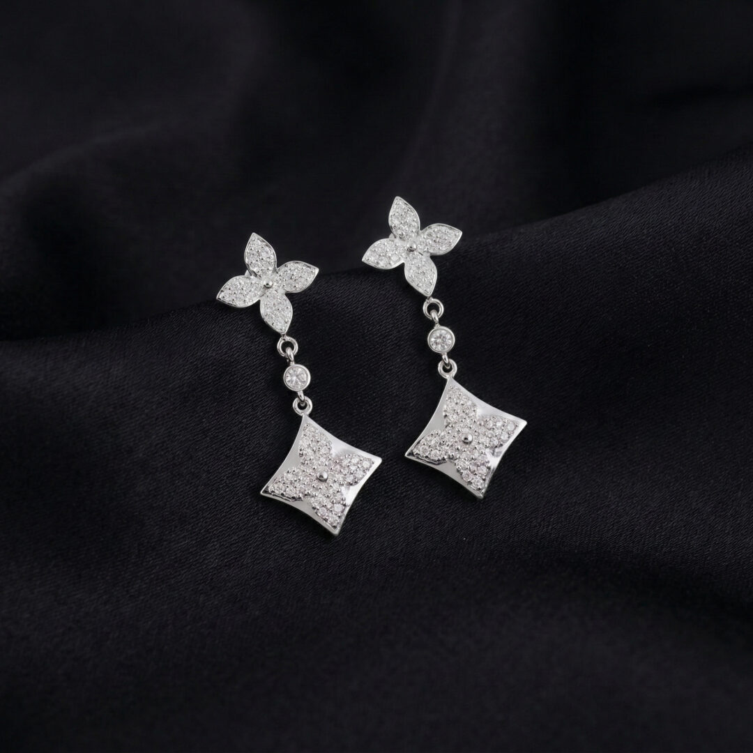 L.V Color Blossom Earrings