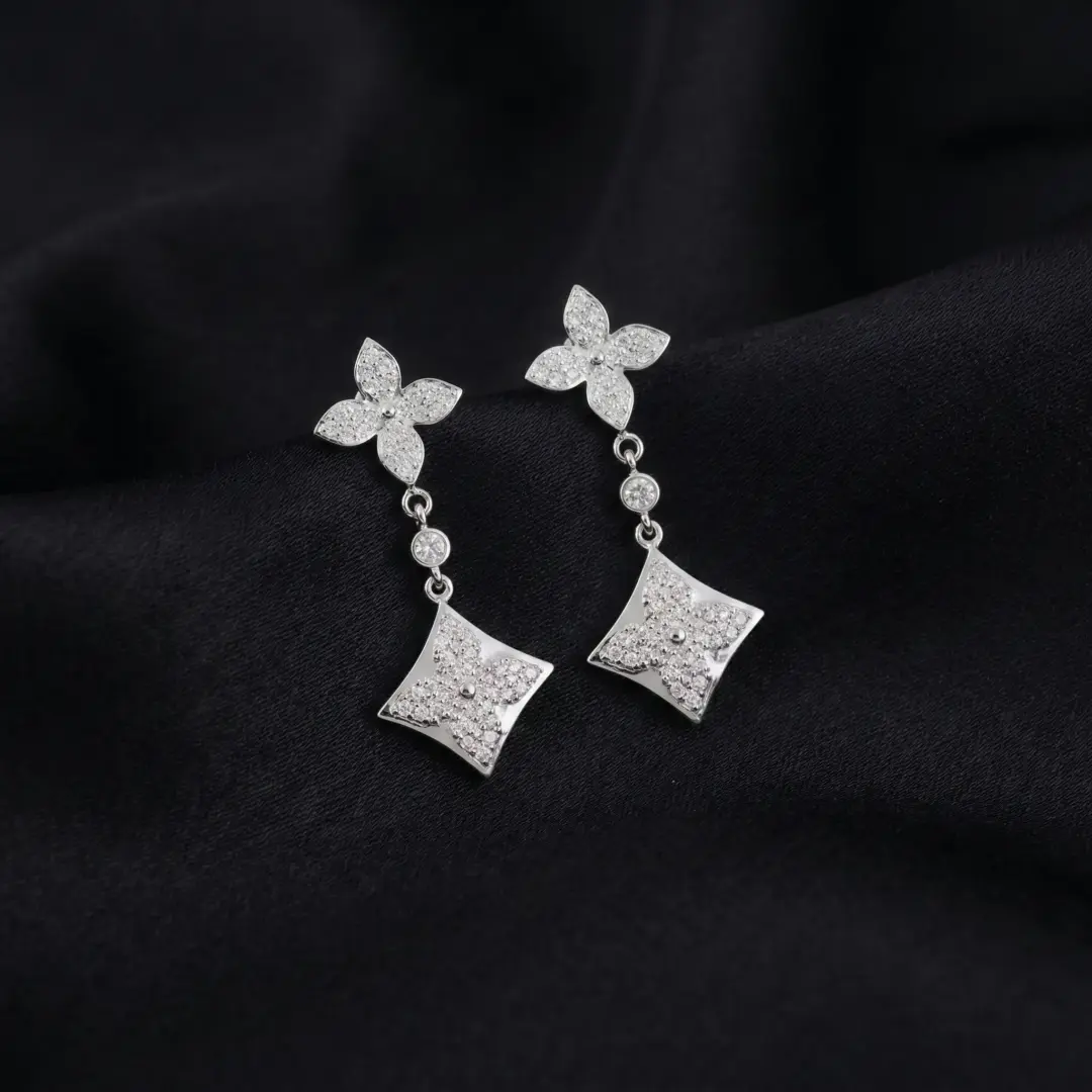 L.V Color Blossom Earrings
