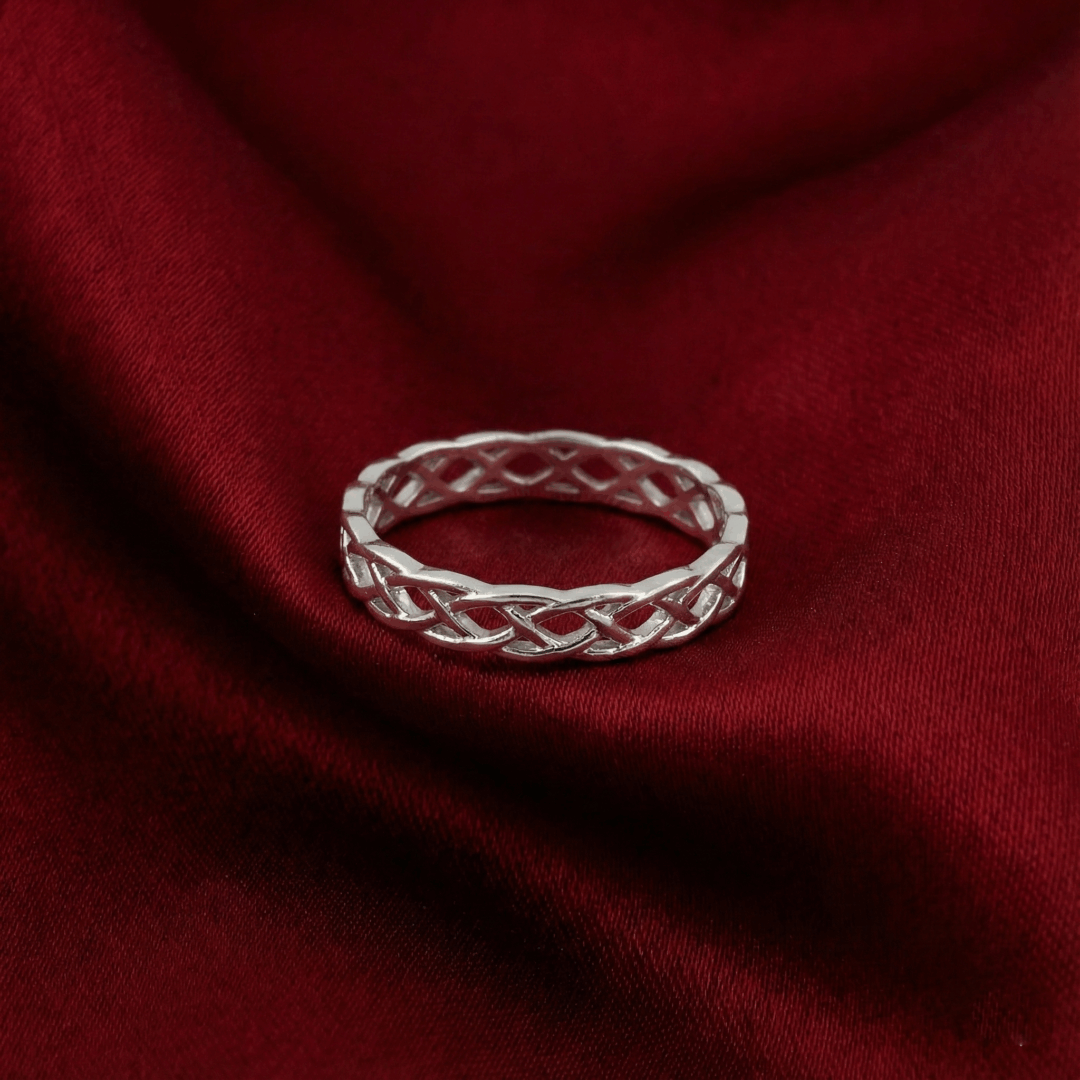 Celtic Knot Eternity Band Ring