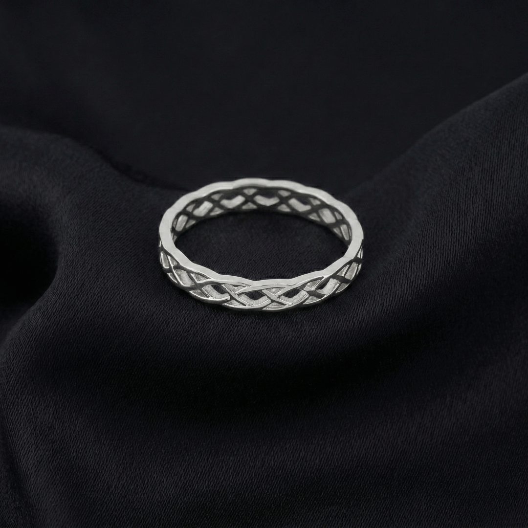 Celtic Knot Eternity Band Ring