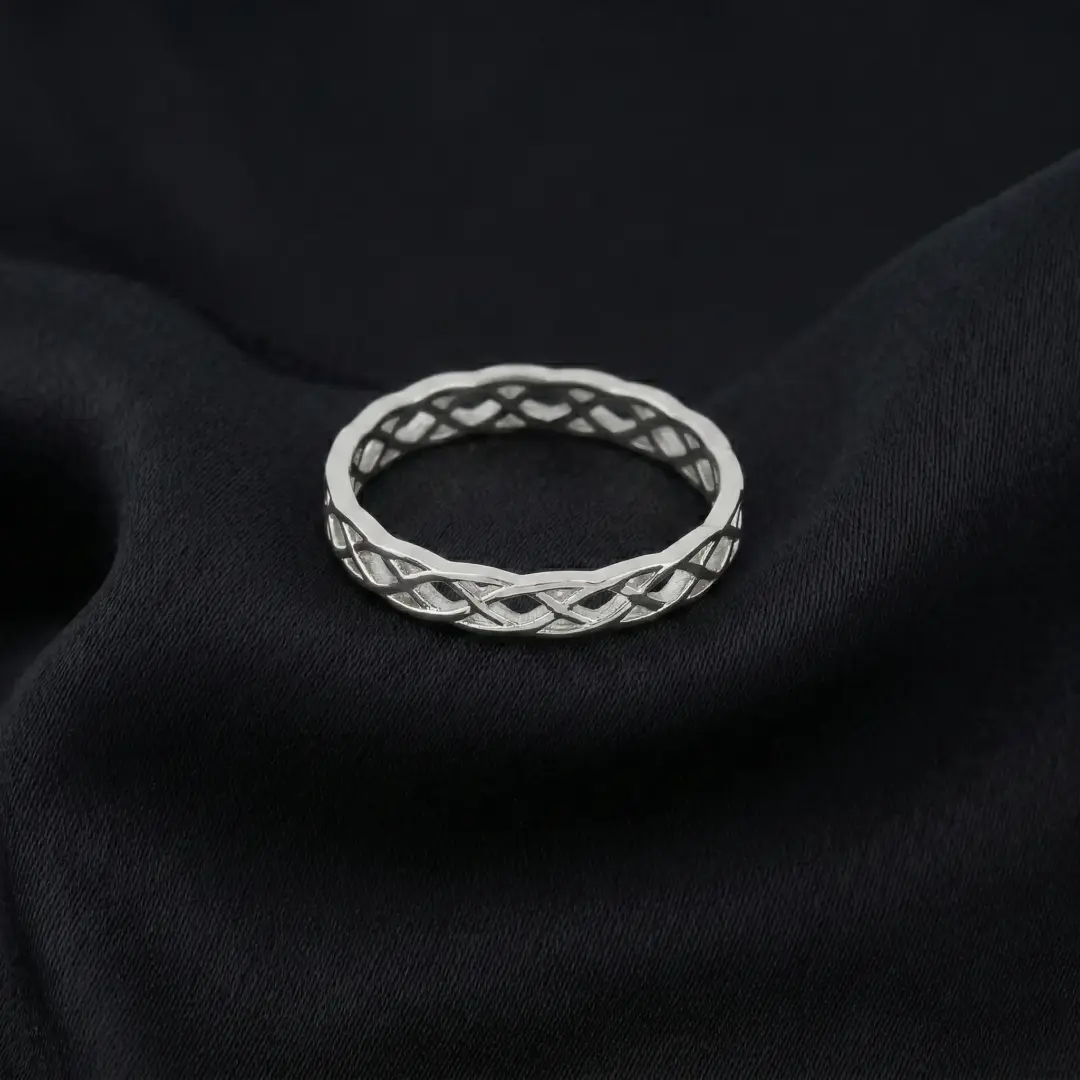 Celtic Knot Eternity Band Ring