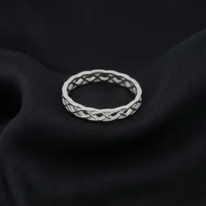 Celtic Knot Eternity Band Ring