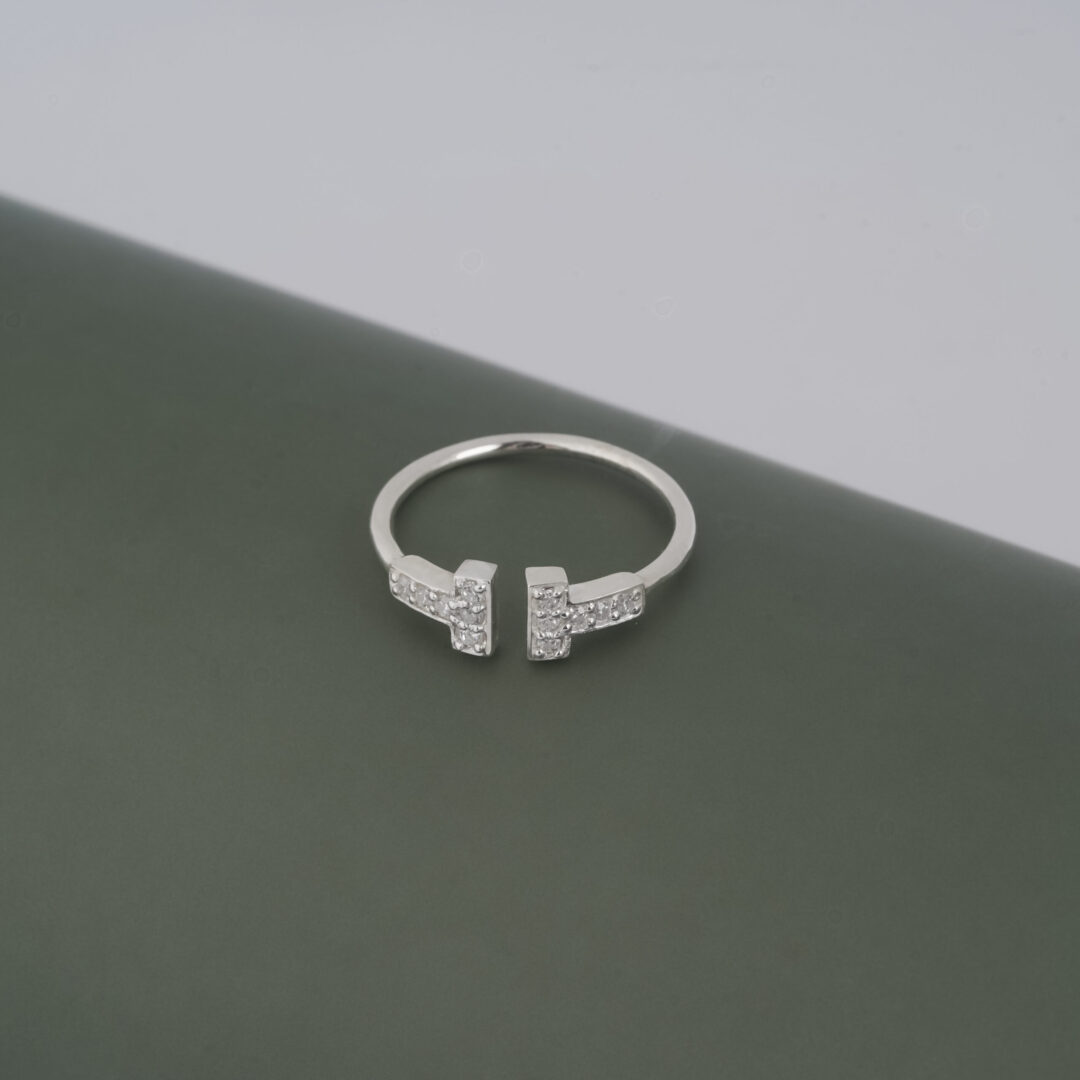 Tiffany T Stone Wire Ring