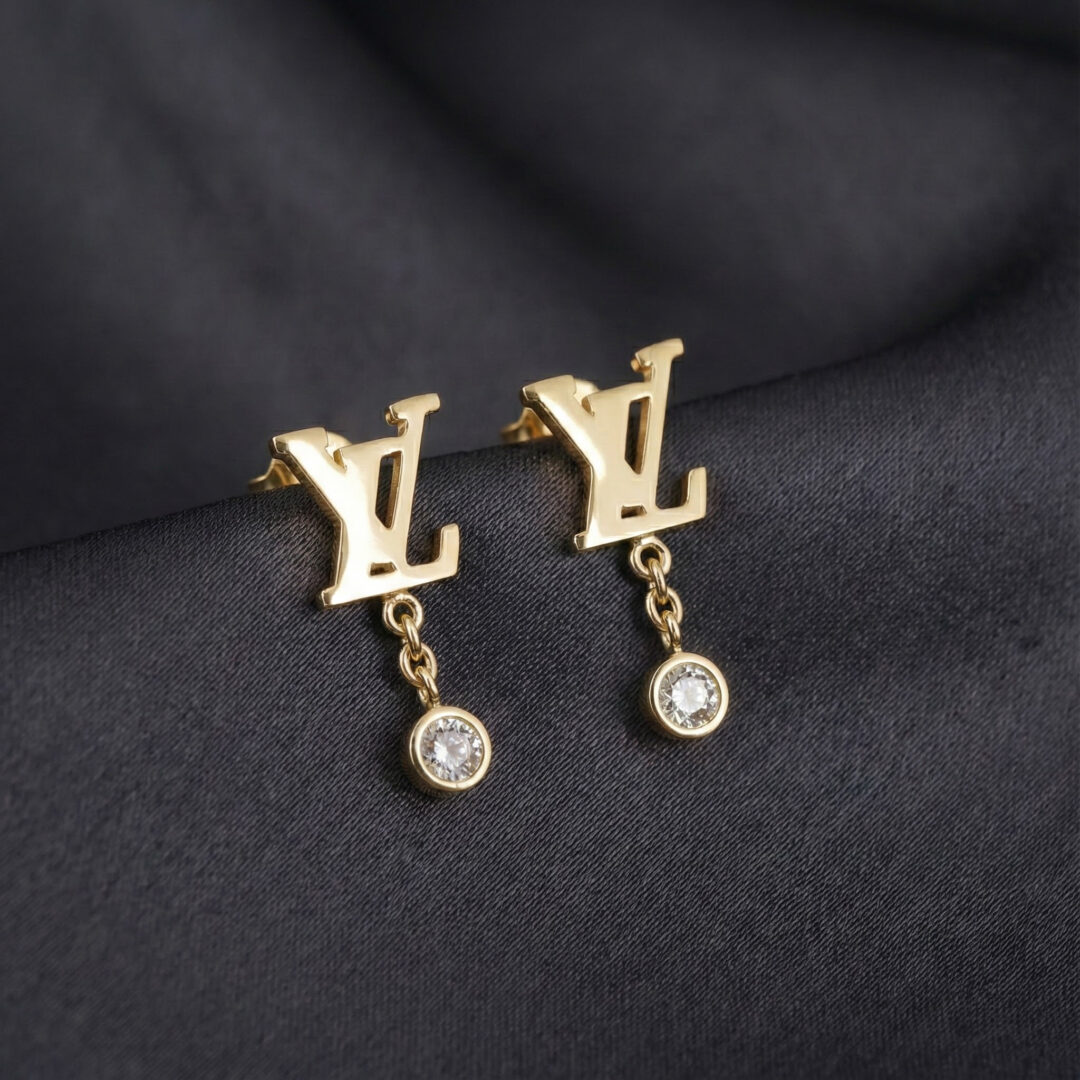 L.V Idylle Blossom Earrings, Gold Filled
