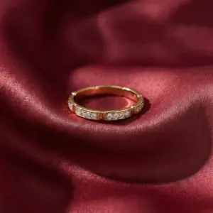 Cartier's, Maillon Panthère Wedding Band, Half-paved