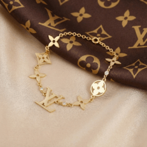 LV Idylle Blossom Monogram Bracelet, Gold Filled