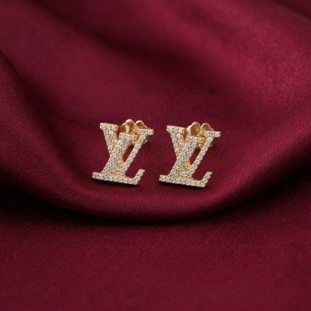 L.V Iconic Earrings, Gold Filled