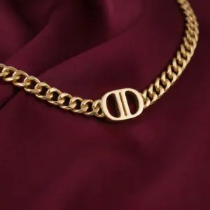 Classic Ladies' Letter Necklace, Gold Filled