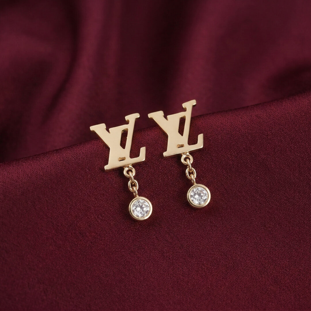 L.V Idylle Blossom Earrings, Gold Filled