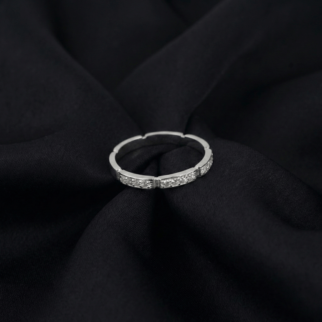 Cartier's, Maillon Panthère Wedding Band, Half-paved