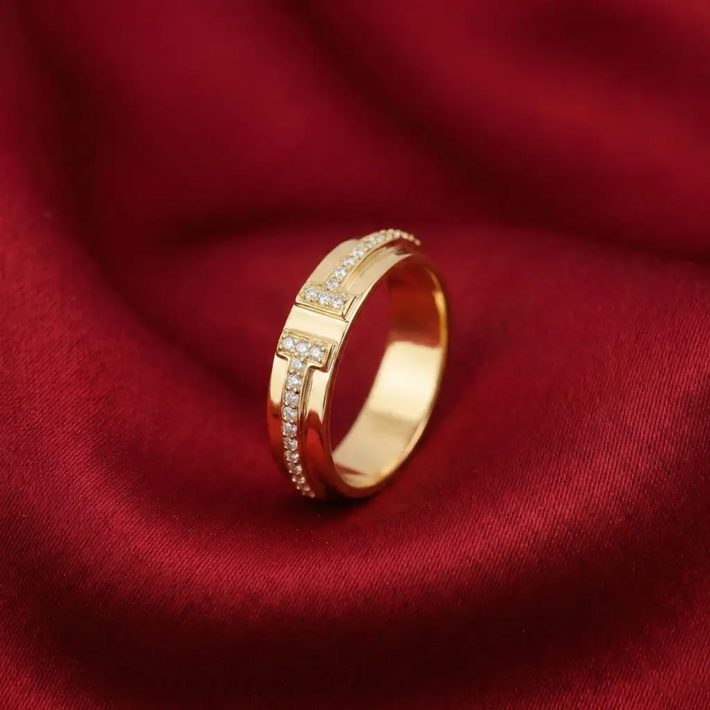 Tiffany T Wide Ring, Gold Filled