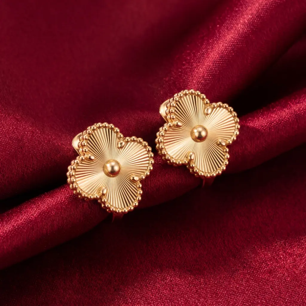 Van Cleef & Arpels, Vintage Alhambra earrings Gold Filled
